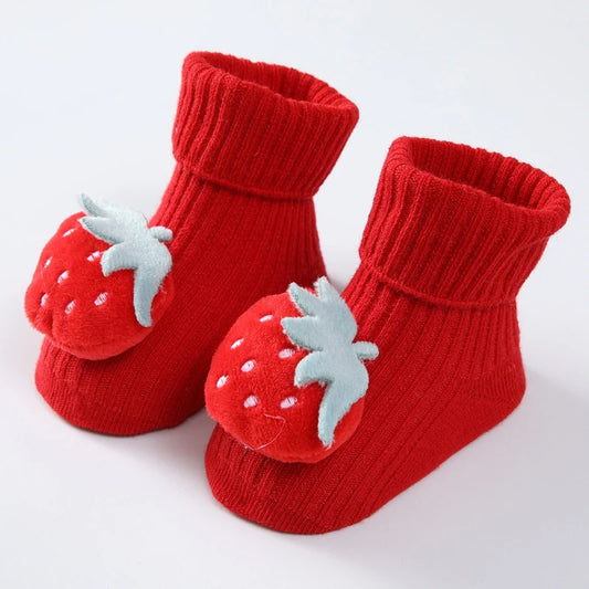 Kuschelige Baby-Socken mit süßen Motiven – Weich & Rutschfest!