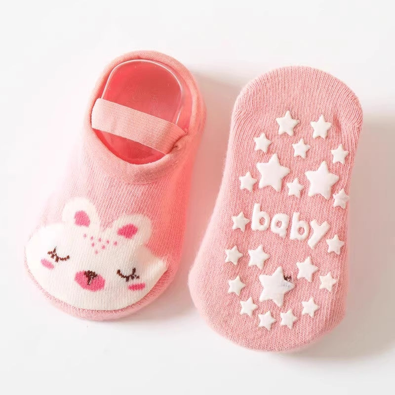 Süße Baby-Socken mit Tiermotiven – Rutschfest & Kuschelig!