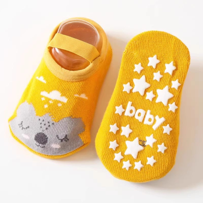 Süße Baby-Socken mit Tiermotiven – Rutschfest & Kuschelig!